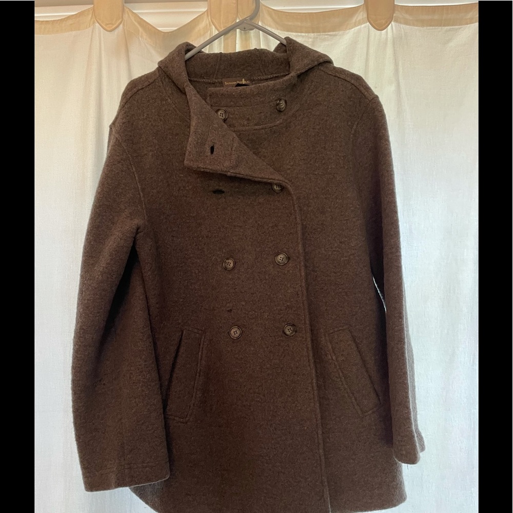 Banana Republic Grey Pea Coat
